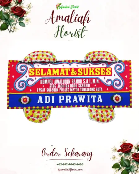 Papan Bunga Ucapan Selamat Catuharjo