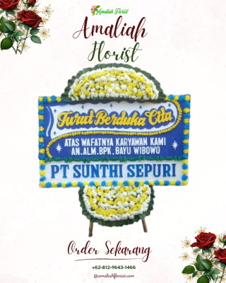 Papan Bunga Duka di Catuharjo
