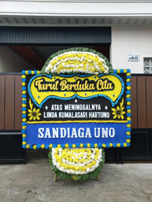 Papan Bunga Duka di Catuharjo